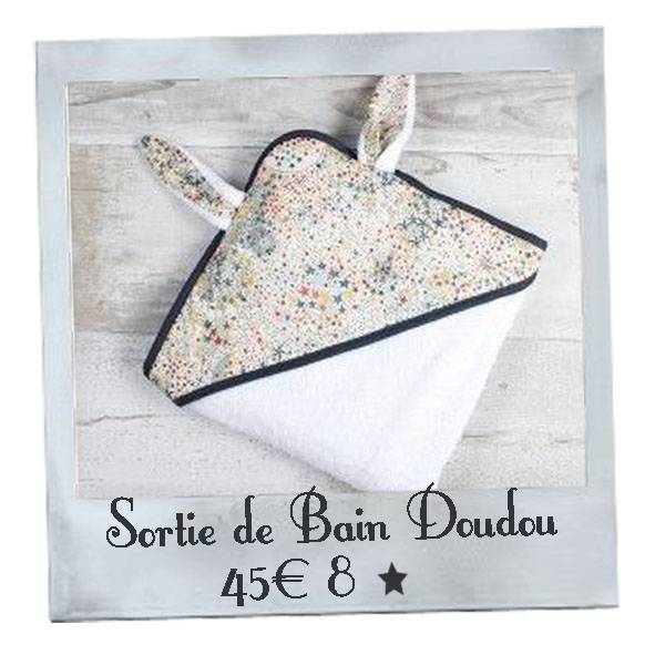 atelier couture sortie de bain bébé